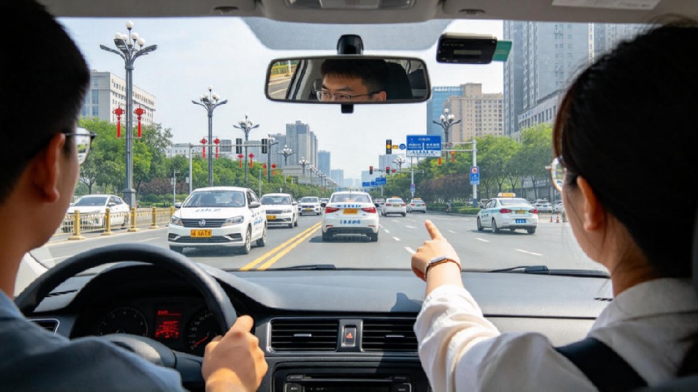 西安新手城市主干道驾驶观察训练，汽车陪练实战上路练习